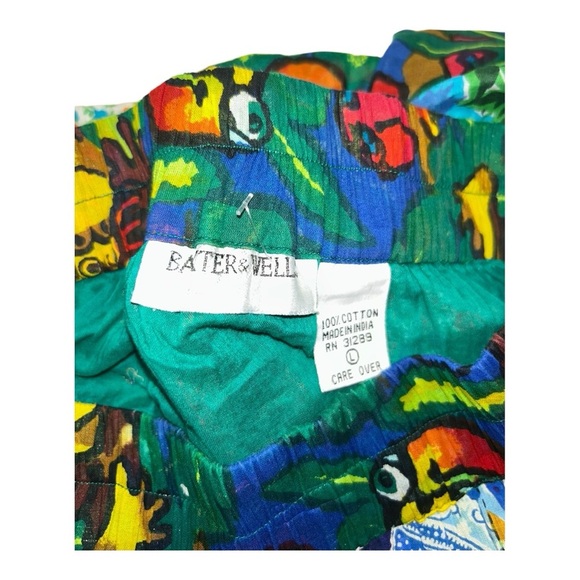 BATER & WELL Patchwork Skirt Boho Whimsical Fairycore Hippie Festival Gypsy L - Picture 3 of 7